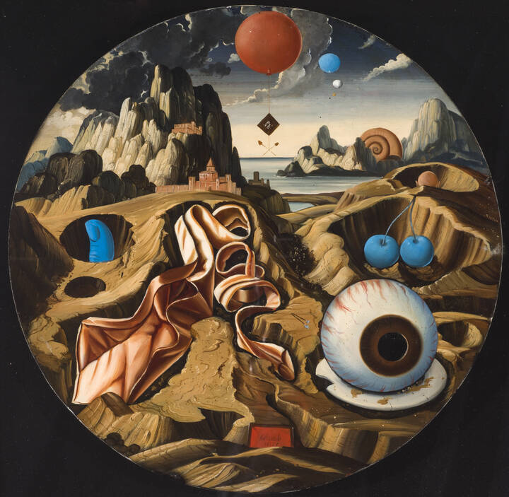 BRUNO SCHWAB - 'Paesaggio surreale' 1971