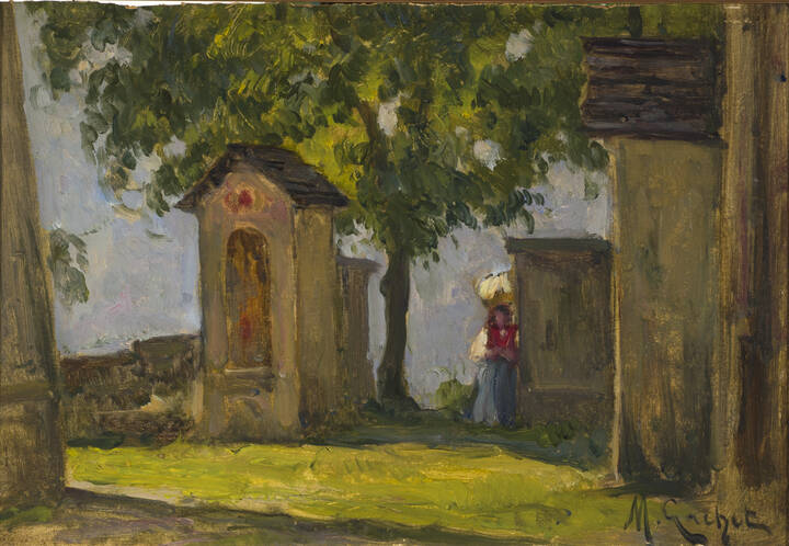 MARIO GACHET - 'Cappelletta in una valle del novarese'