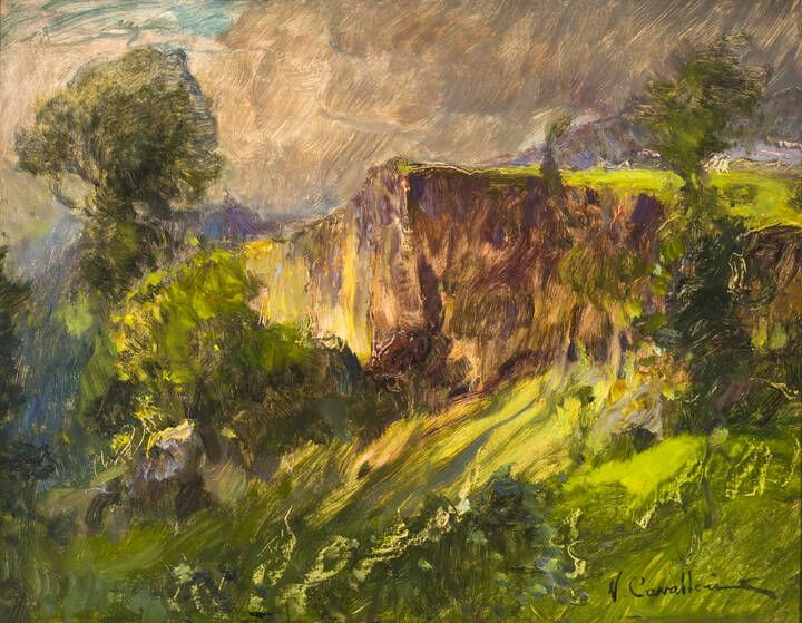 VITTORIO CAVALLERI - 'Paesaggio montano' 