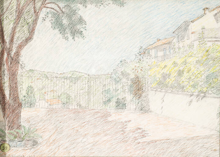 GIUSEPPE MANZONE - 'Il terrazzo' 1967