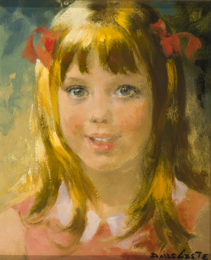 PIERO DALLE CESTE - 'Volto di bambina'