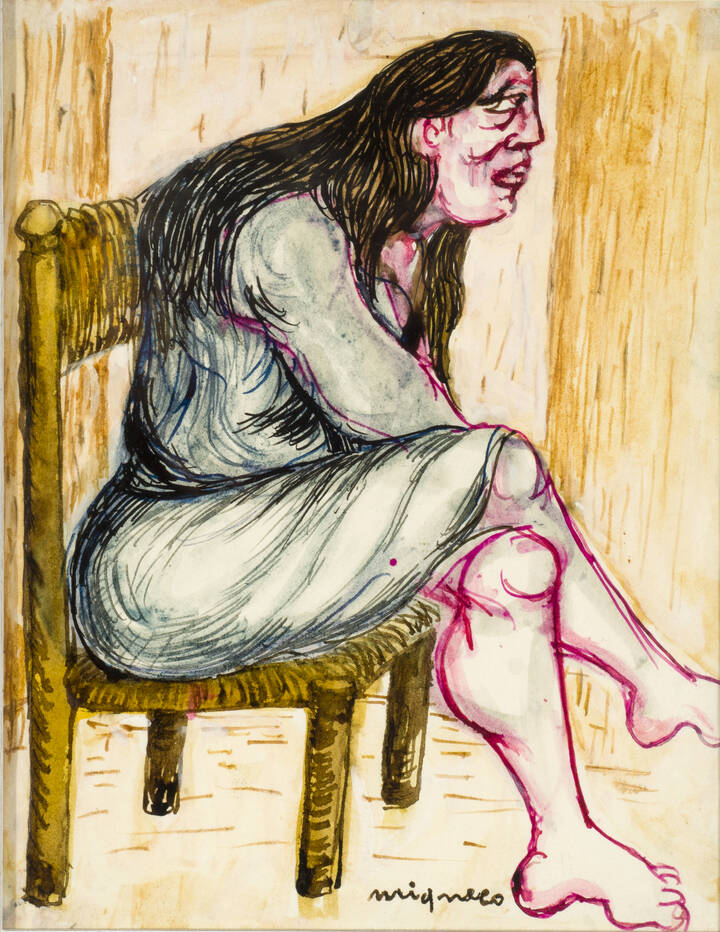 GIUSEPPE MIGNECO - 'Donna seduta'