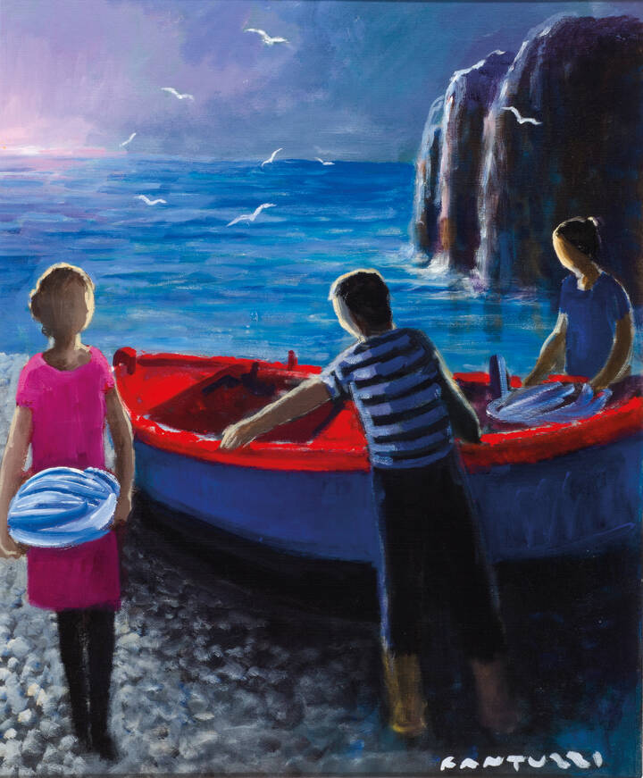 ELIANO FANTUZZI - 'Pescatori' 1984
