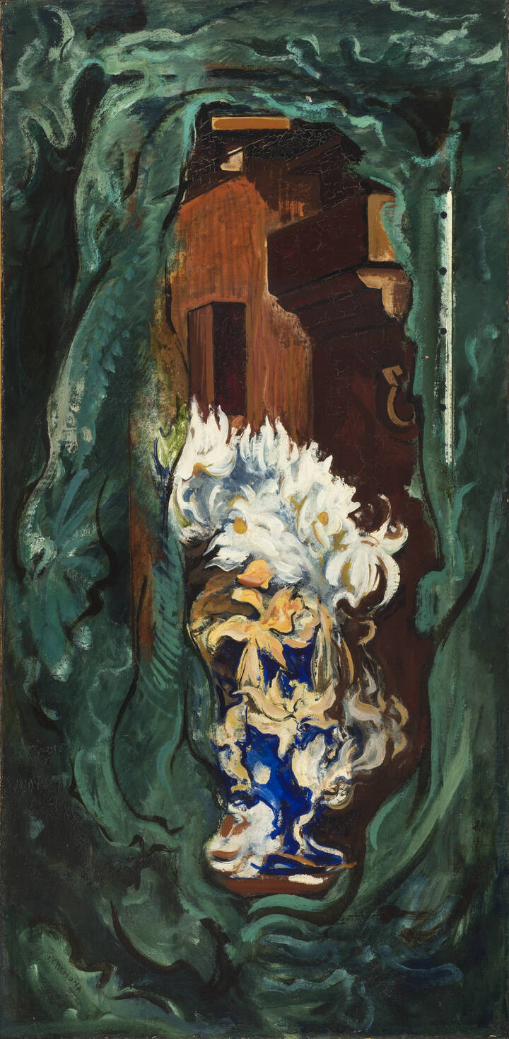 ITALO CREMONA - 'Composizione (Fiori in soffitta n. 1)' 1932