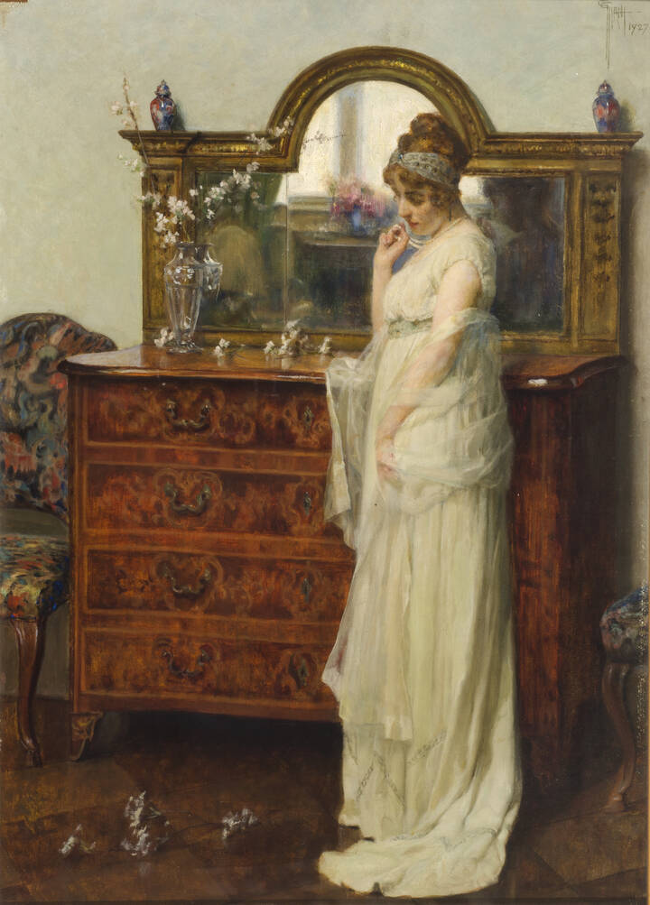 GIOVANNI GIANI - 'Dama al comò' 1927