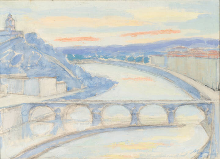 FRANCESCO MENZIO - 'Ponte sul Po'