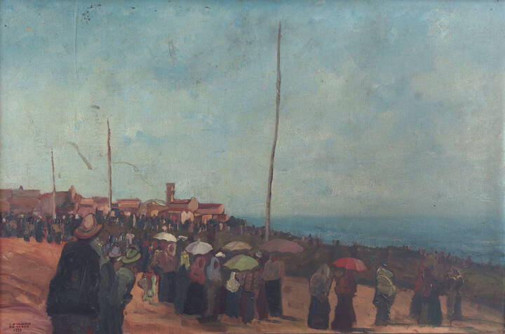 CARLO D'ALOISIO DE VASTO - 'Festa a mare' 1928 / VII