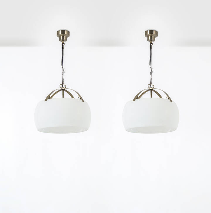 VICO MAGISTRETTI - Coppia di lampadari mod. Triclinio