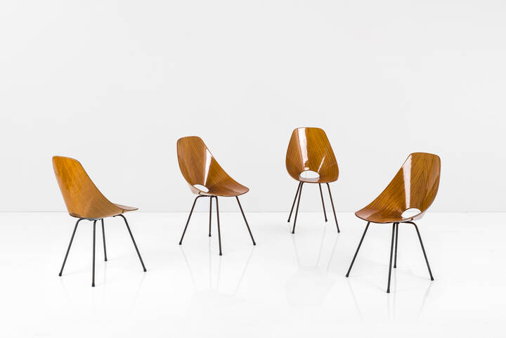 VITTORIO NOBILI - Quattro sedie mod. Medea