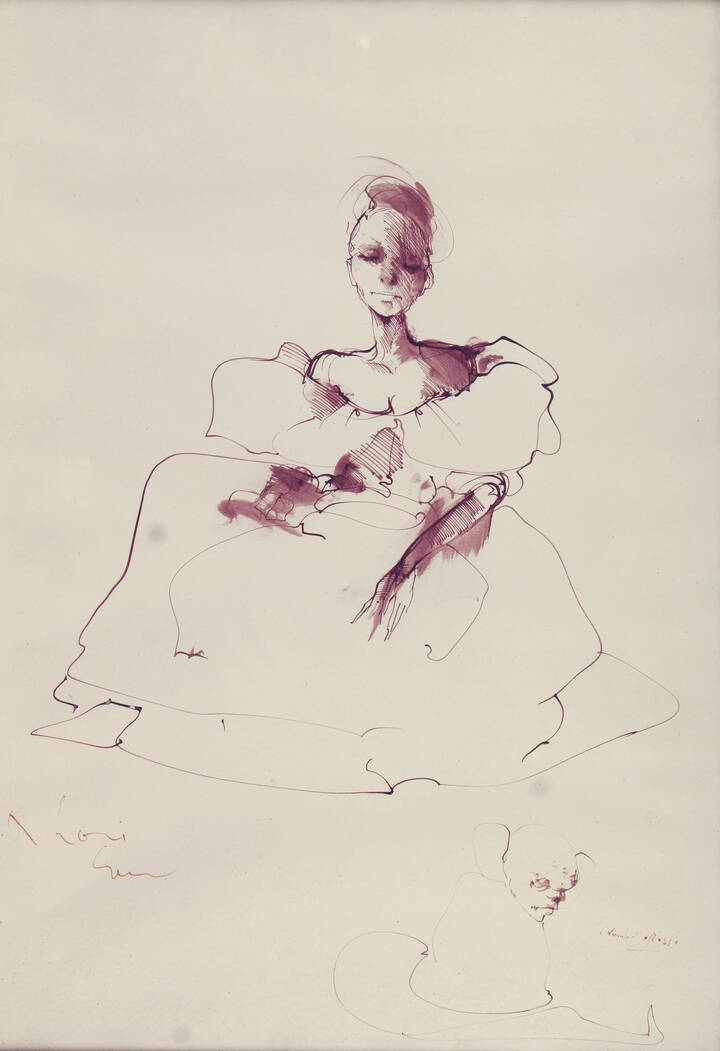 ENRICO COLOMBOTTO ROSSO - 'Figura femminile'