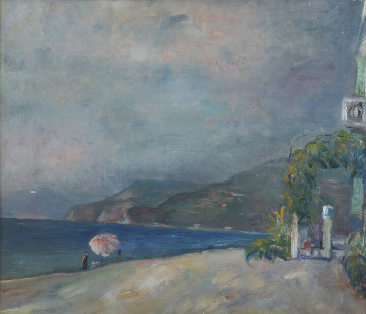 ESO PELUZZI - 'Spiaggia ad Alassio' ante 1942