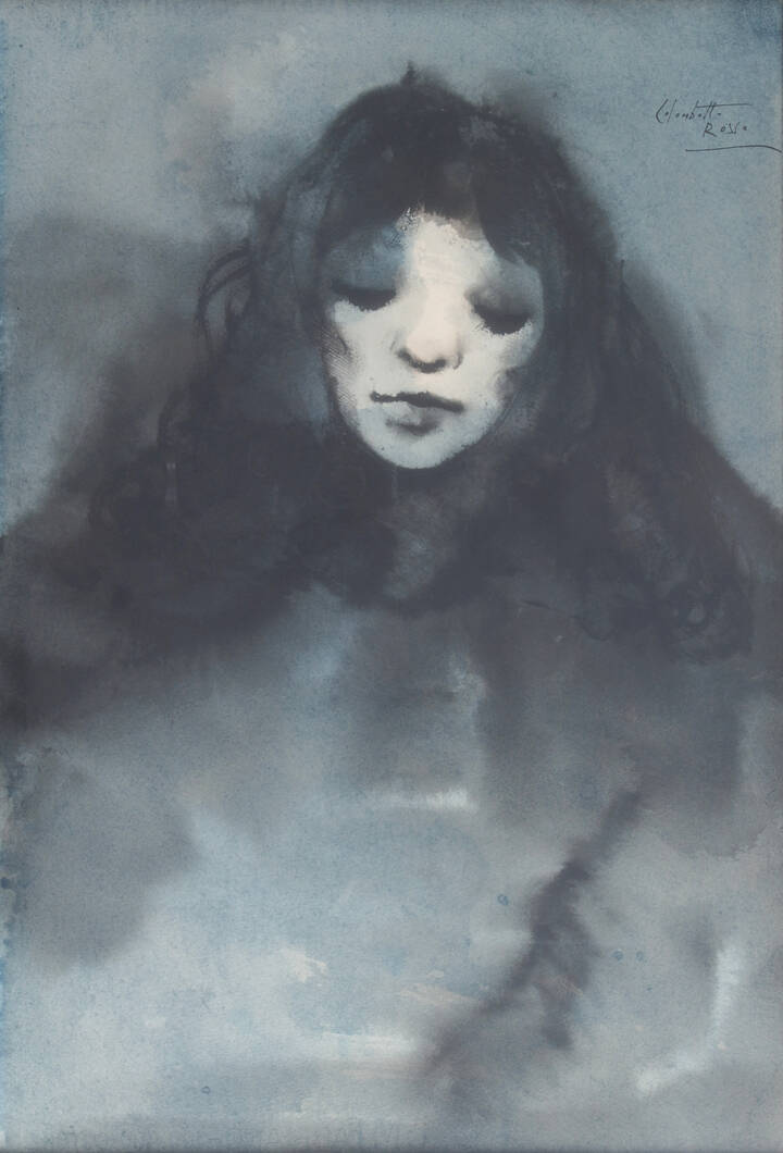 ENRICO COLOMBOTTO ROSSO - 'Volto femminile'
