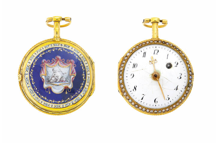 DELHOUDENS ESQUIRILLON - Orologio da tasca, con scappamento a verga, inizi XIX secolo
