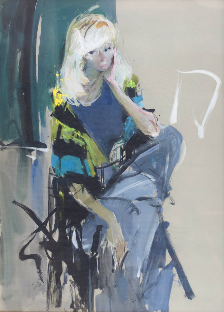 MICHELE BARETTA - 'Bionda seduta' 1974