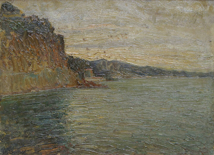 MARIO BERTOLA - 'Sera a Noli' 1901