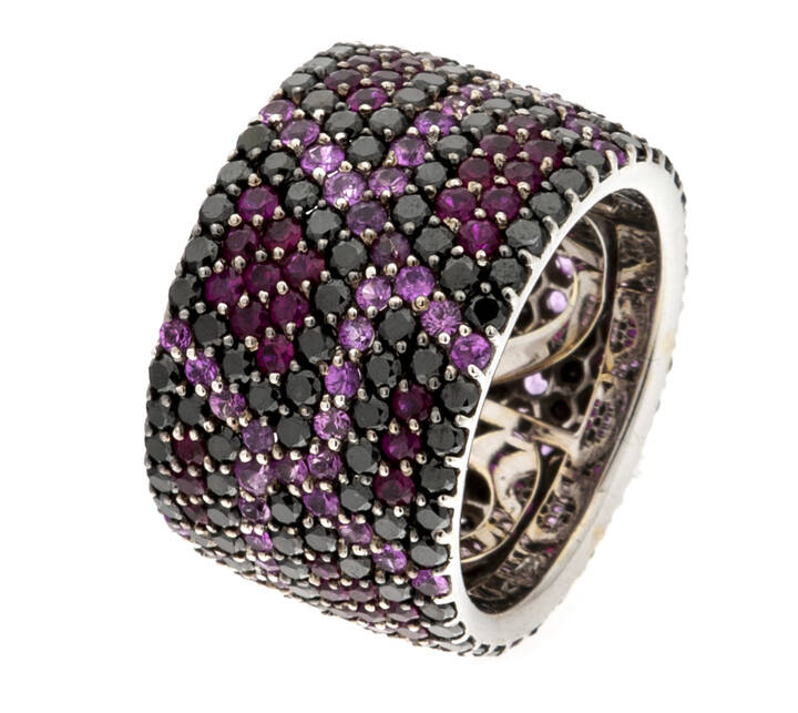 ETERNEL - anello, rubini, diamanti, zaffiri