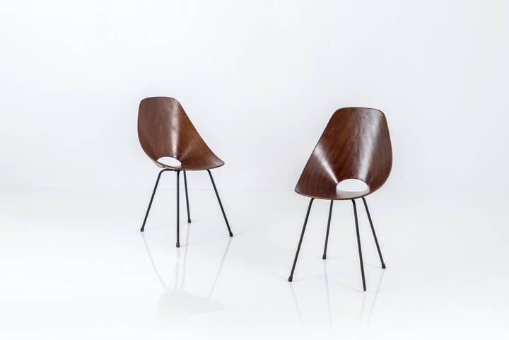 VITTORIO NOBILI - Due sedie mod. Medea