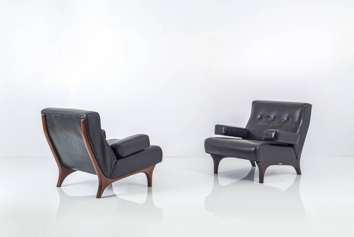 EUGENIO GERLI - Coppia di poltrone mod. P73