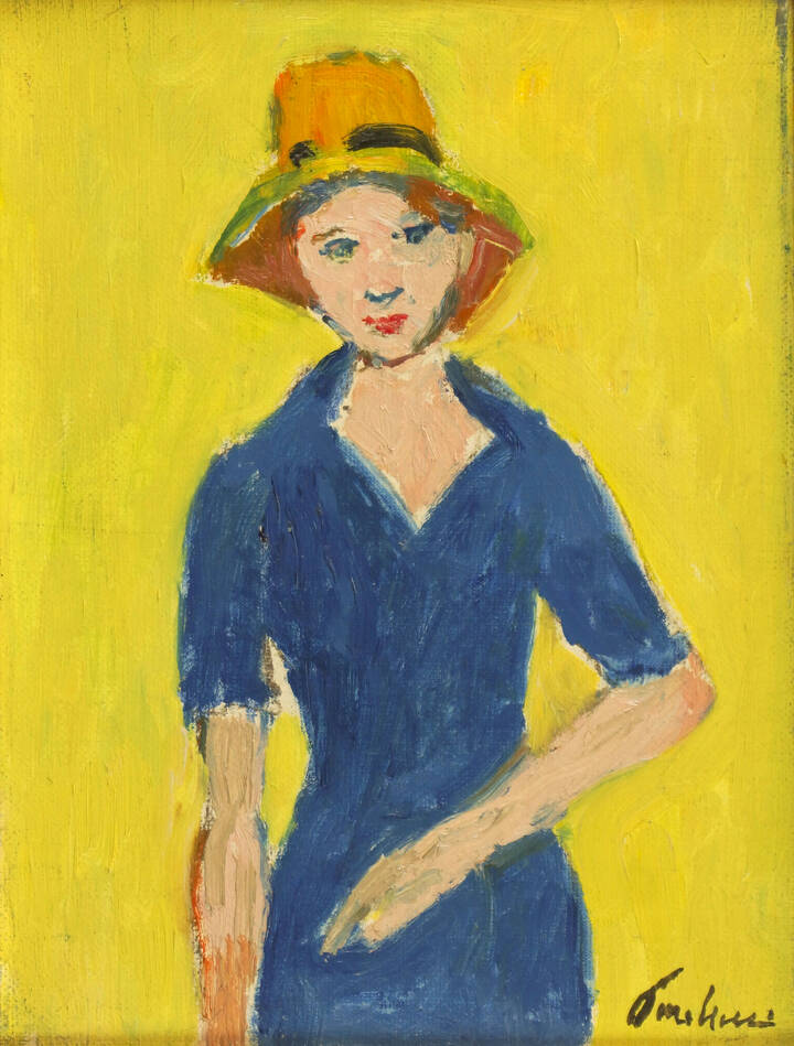 ENRICO PAULUCCI - 'Figura su fondo giallo' 1978