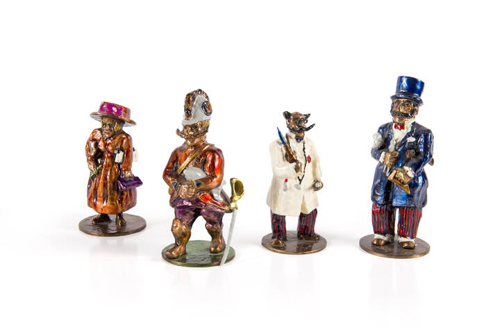 FRANZ BORGHESE - 'Il dottore'<br>'Il soldato'<br>'Il massone'<br>'L'architetto'