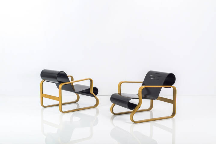 ALVAR AALTO - Coppia di poltrone mod. Paimio