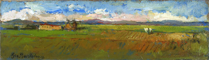 GIOVANNI BARTOLENA - 'Paesaggio a Campolecciano'