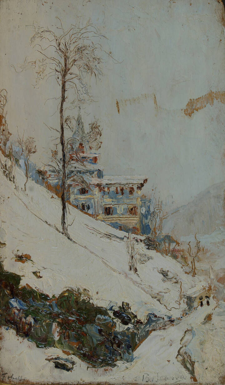 CESARE BISCARRA - 'Fobello in inverno'