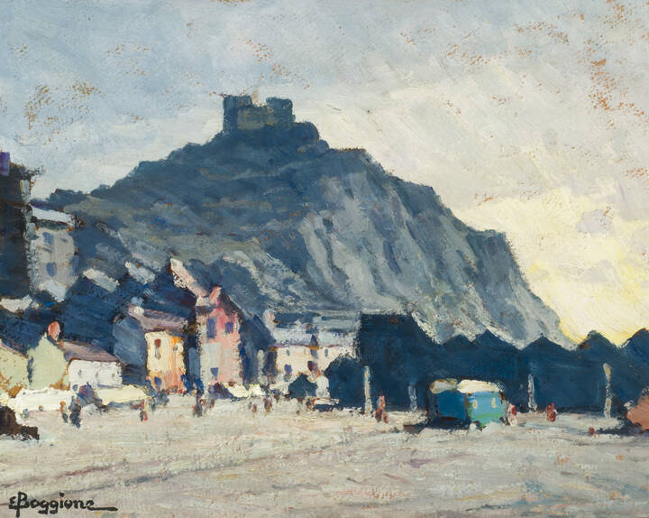 ENRICO BOGGIONE - 'Zona pescatori. Hastings-Kent' 1970