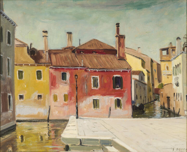 GUIDO BOTTA - 'Scorcio di paese'