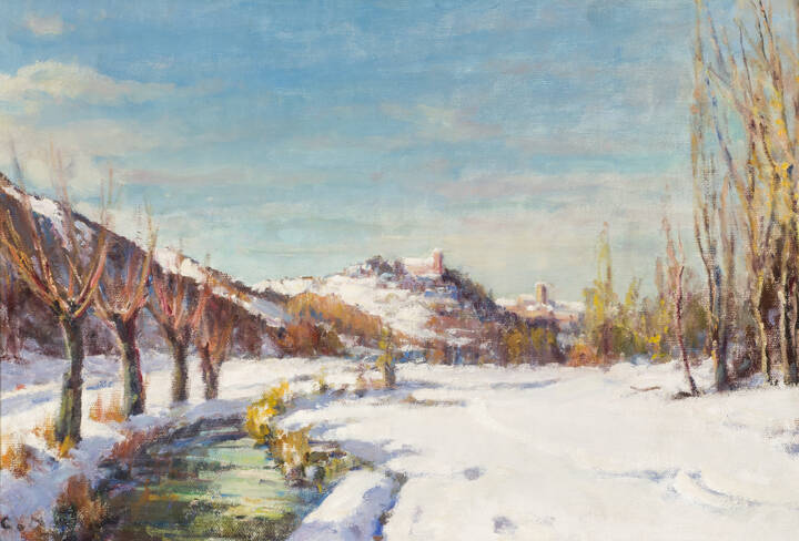 CLOTILDE MAGNANI - 'Paesaggio innevato'