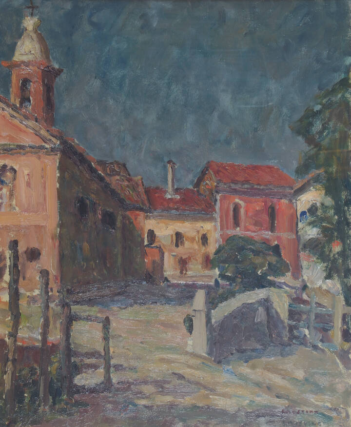 EMANUELE LAUSTINO - 'Paese con chiesa'