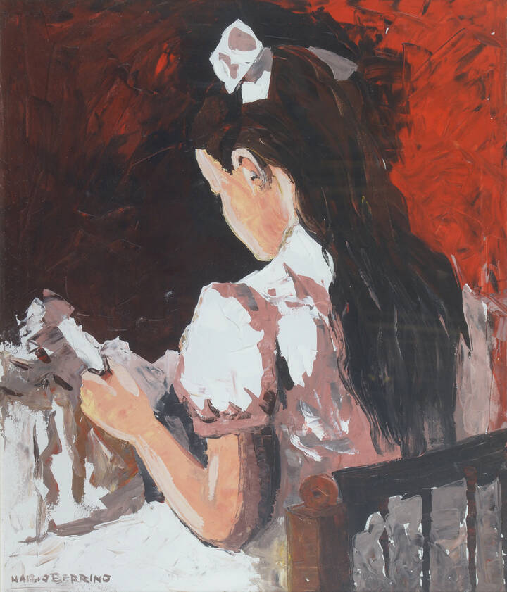 MARIO BERRINO - 'Ragazza che legge' 1970