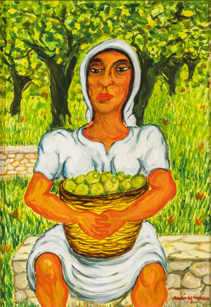 GIUSEPPE MIGNECO - 'Contadina' anni '980