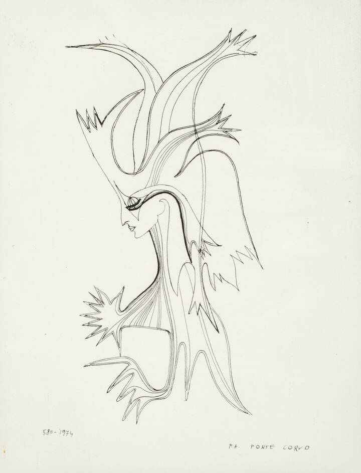 PONTE CORVO (Raffaele Pontecorvo) - 'Profilo' 1974