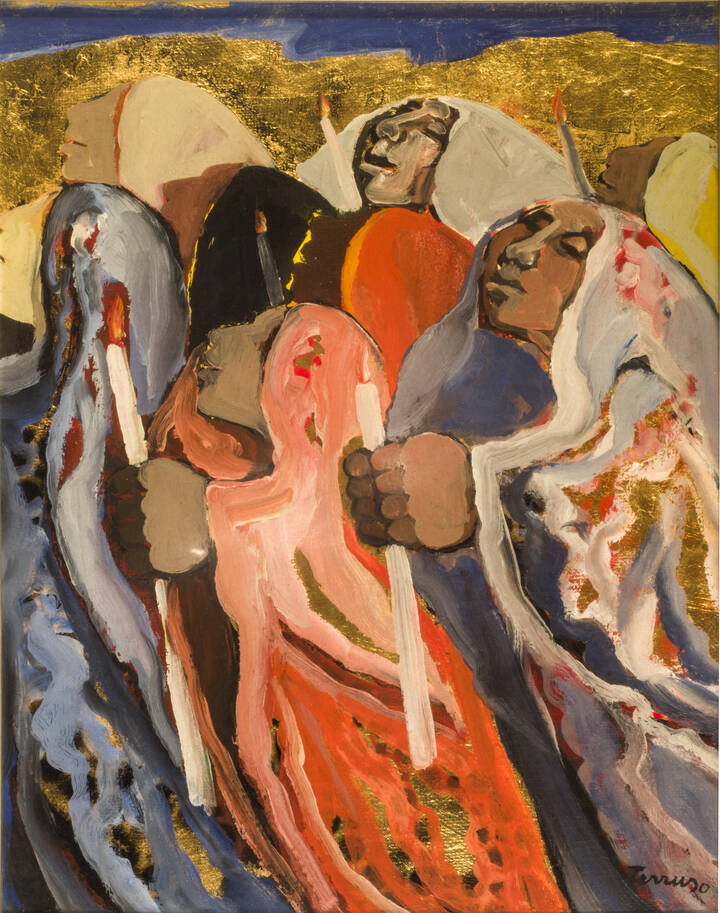 SAVERIO TERRUSO - 'Particolare di processione '