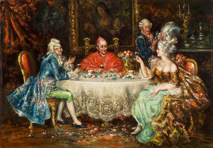 PABLO SALINAS Y TERUEL - 'Scena galante'