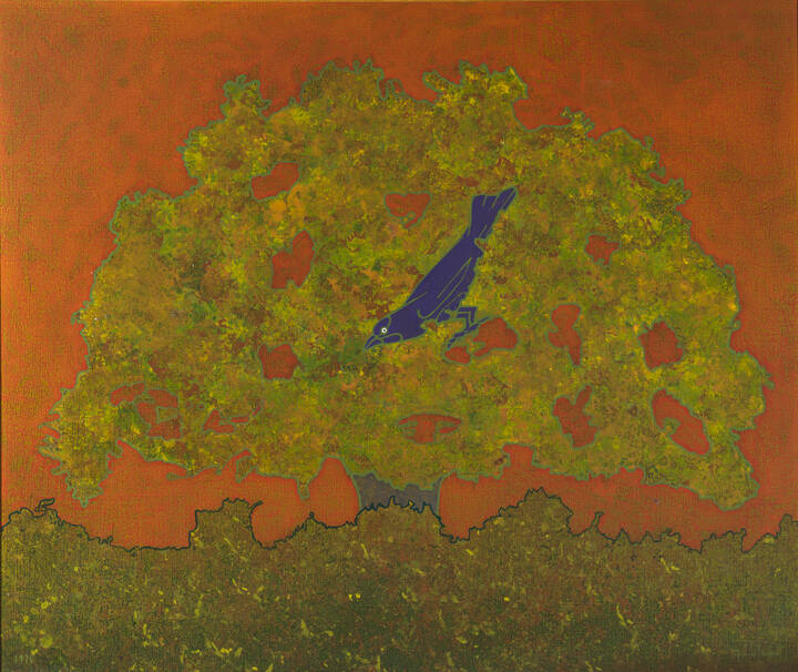 FRANCESCO CASORATI - 'L'albero in giallo' 1976