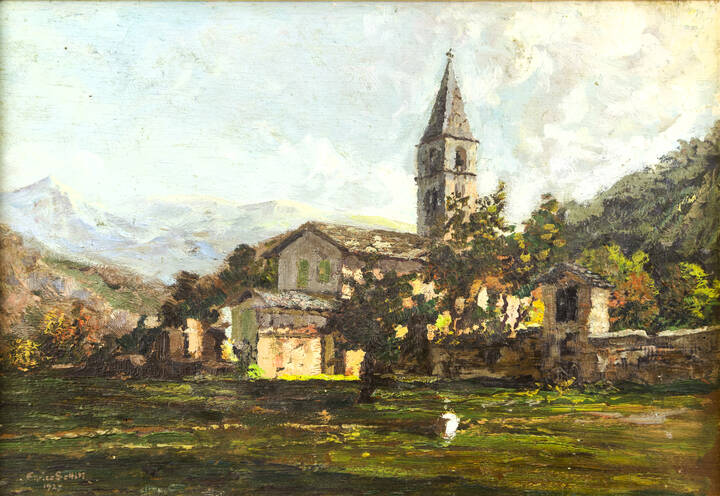 ENRICO SOTTILI - 'Armonie intelvesi - Mattino a Laino' 1927