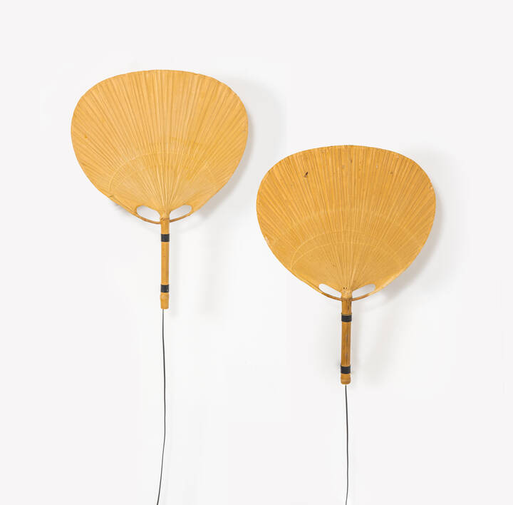 INGO MAURER - Due lampade a parete della serie Uchiwa