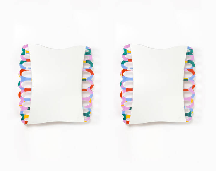 WENDY WHEATLEY, ALESSANDRO MENIDNI - Coppia di specchiere serie 33 Mirros