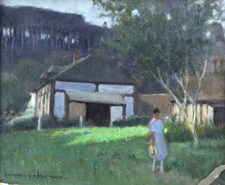 HENRY CAHOURS - 'Paesaggio campestre'