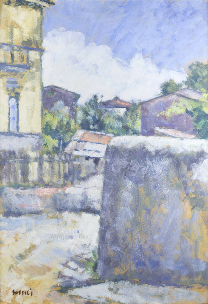 ARDENGO SOFFICI - 'Il fabbricone III' ante 1952