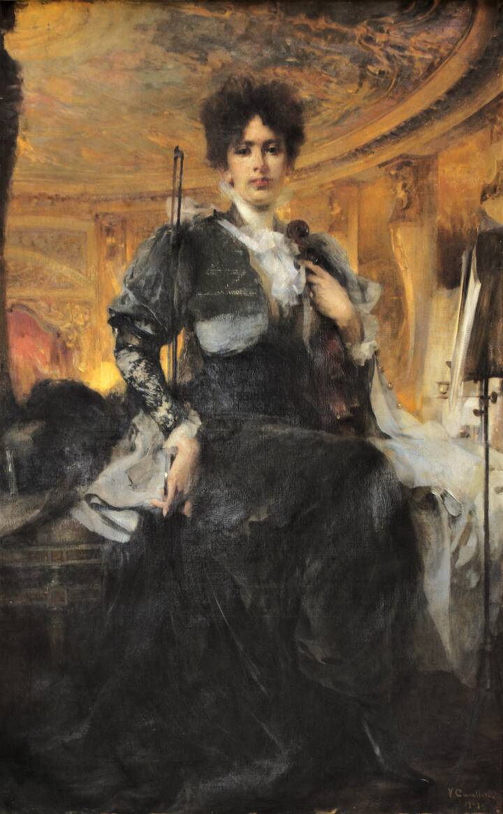 VITTORIO CAVALLERI - 'Ritratto d'artista' 1909