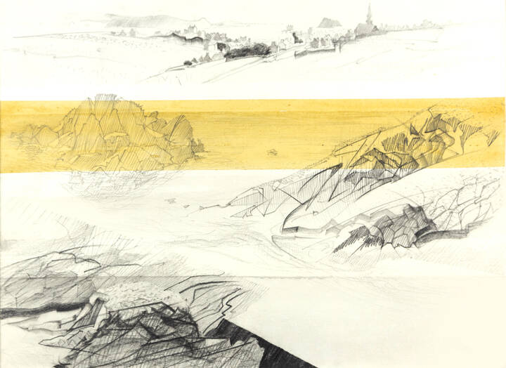 PITTORE ANONIMO DEL XX SECOLO - 'Studi di paesaggio'