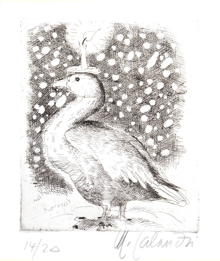 MARIO CALANDRI - 'Senza titolo (oca)' 1985
