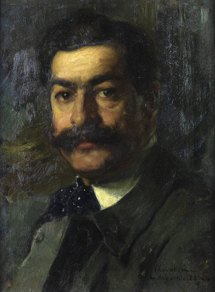 VITTORIO CAVALLERI - 'Ritratto d'uomo' 20/9/1904