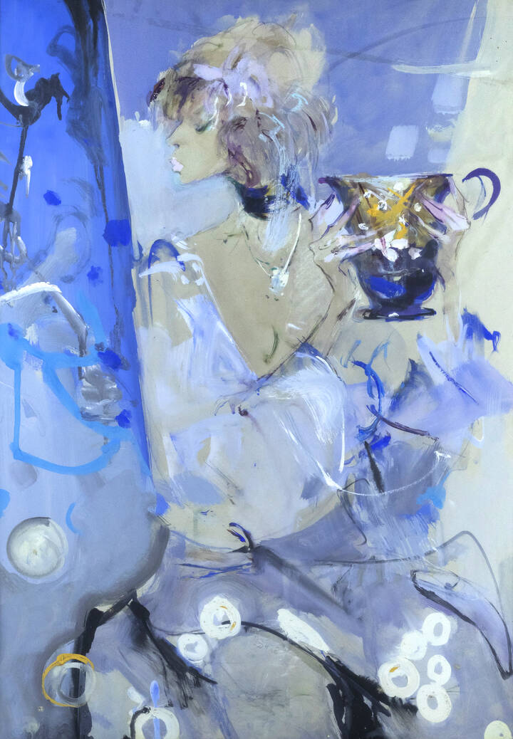 MICHELE BARETTA - 'Modella in blu'