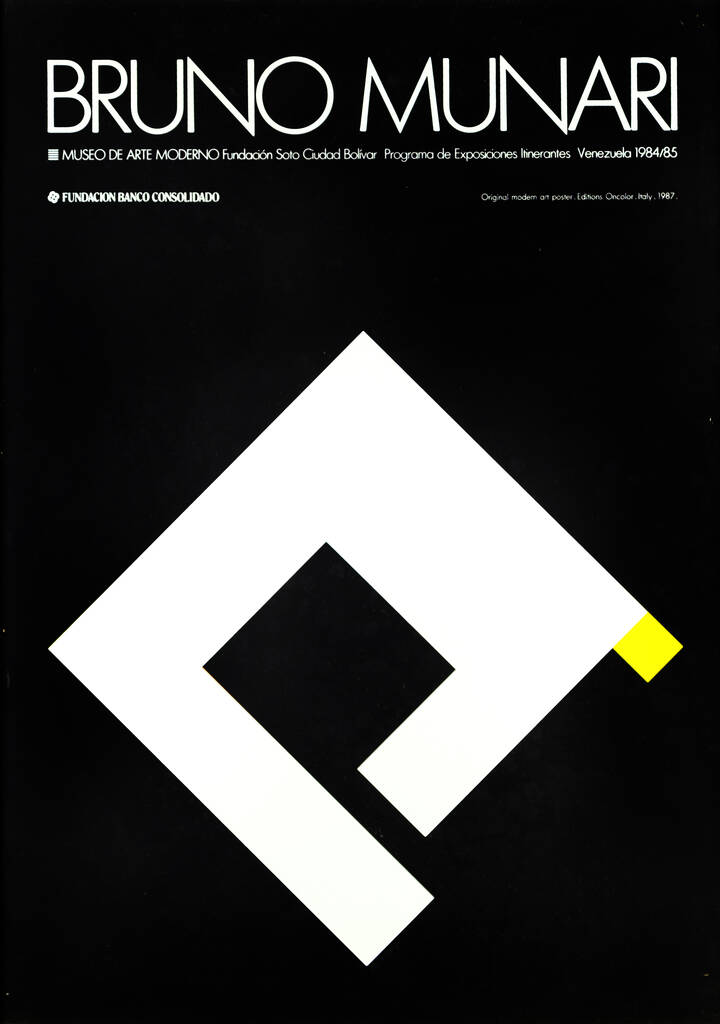 MANIFESTO - Bruno Munari, Museo de Arte Moderno, Venezuela, 1984/85
