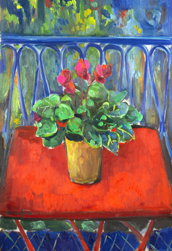 ETTORE FICO - 'Tavolino rosso' 1996