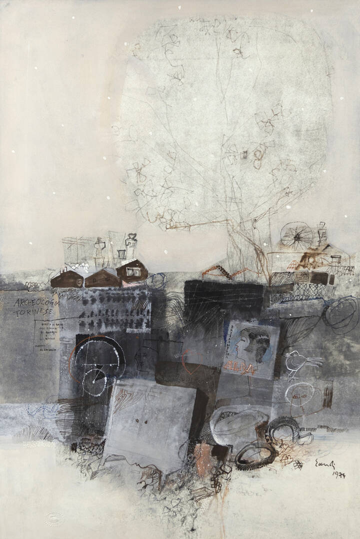 FERNANDO EANDI - 'Archeologia torinese (discarica)' 1974